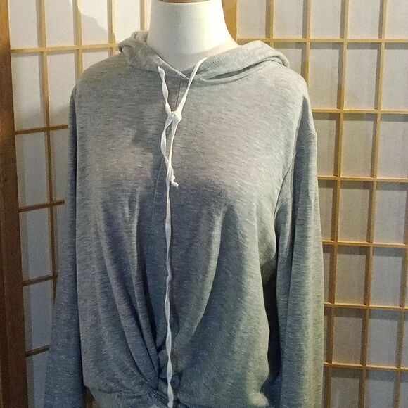 Anthro Drew Lg Hooded Top - Picture 1 of 15